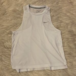 Nike Dri-Fit White Running Tank